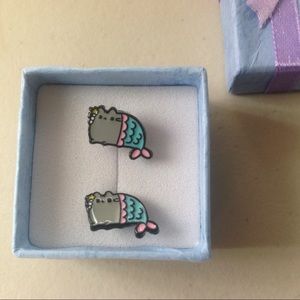 Pusheen Enamel Mermaid Earrings-new